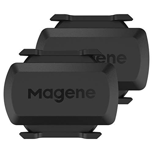 Magene Outdoor Speed/Cadence Sensor for Cycling, Wireless Bluetooth/Ant+ Bike Computer RPM Sensor, Compatible with Wahoo Fitness, Strava