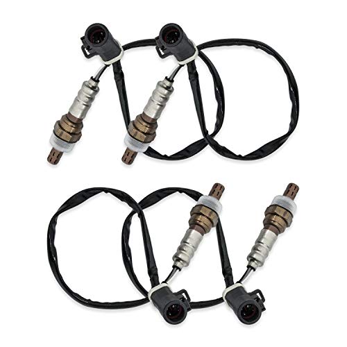 Set of 4 O2 Oxygen Sensor 15717 Downstream/Upstream Compatible with Ford F150 F250 F350 Lincoln Mazda Mercury Replaces 15716 15718 11171843