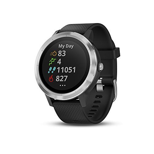 Garmin Vívoactive 3 Reloj inteligente con GPS, Estándar, 1.2", negro (Black With Stainless)