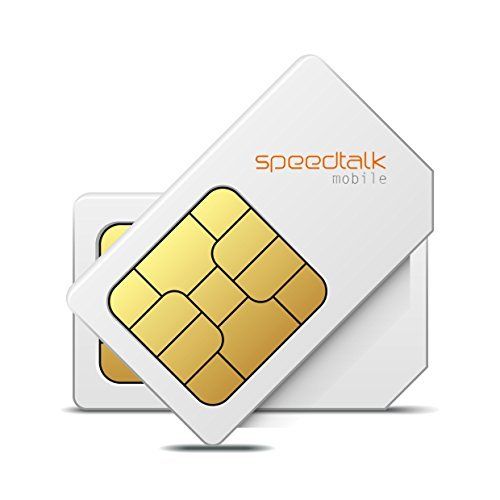 SpeedTalk Mobile $5 Prepaid GSM Sim Card for GPS Tracking Pet Senior Kid Child Car Smart Watch Devices Locators 30-Day Wireless Service