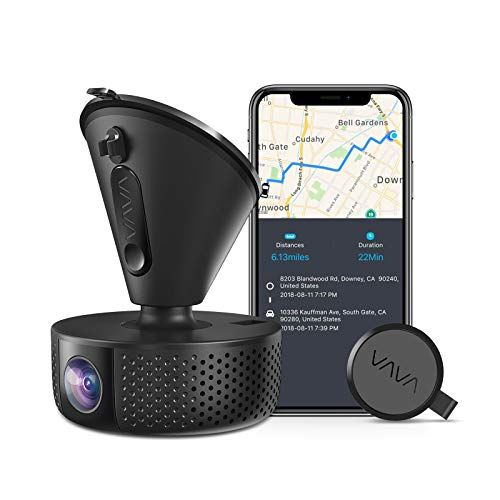 Dash Cam, VAVA 1920x1080P@60fps Wi-Fi Car Dash Camera with GPS, 360° View Dashboard Camera Recorder with Sony Night Vision Sensor, Parking Mode, G-Sensor, Support 128GB max