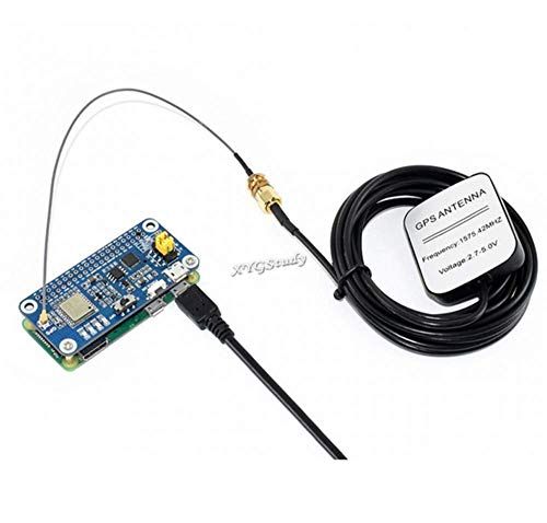 Raspberry Pi GNSS L76X GPS Hat soporta Sistemas Multi-GNSS GPS BDS QZSS soporta Interfaz DGPS SBAS UART con Antena Externa, módulo de Sistema de Seguridad PDA Industrial de Seguimiento @XYGStudy