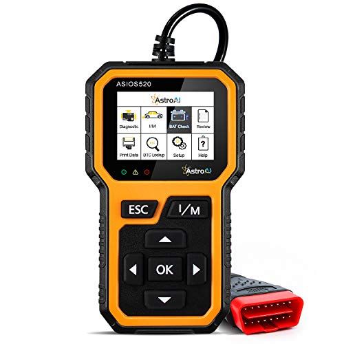 AstroAI OBD2 ASIOS520 Escáner Automotriz Professional, Lector de Códigos Universal, Scaner para Auto Herramienta de Diagnóstico con Pantalla de Color