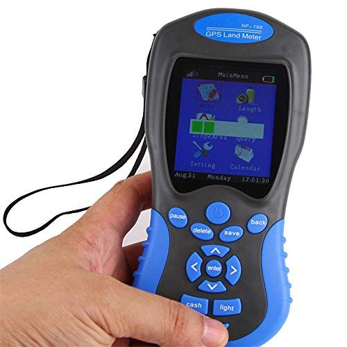 JHYM GPS Medidor Tierra, área Handheld Profesional Tierra Medidor, Beidou/GPS de Doble Sistema de posicionamiento, visualización gráfica de trayectorias, Longitud/latitud Display