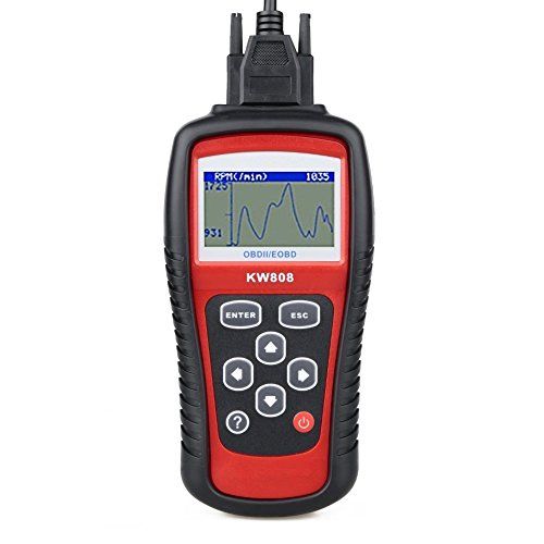KONNWEI KW808 OBDII/EOBD lector de códigos Auto trabajan para nosotros, asiáticas y coches europeos KONNWEI KW808 escáner de código