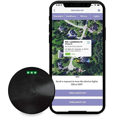 LandAirSea 54 Rastreador GPS magnético encubierto Impermeable de Tiempo Real, para vehículos personales y localización de Flota