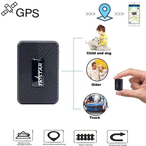 Mini Rastreador GPS,Portátil GPS Tracker Tiempo Real GPS Localizador para Personas Prevenir la Perdida GPS para niños GPS + LBS,Magnético,Batería por hasta 25 Días,Resistente al Agua IP65,Alarmas y Geocerca para Personas Pets Vehículo
