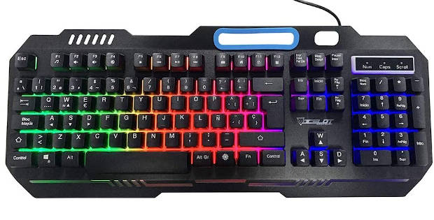 Ejemplo de un teclado de membrana