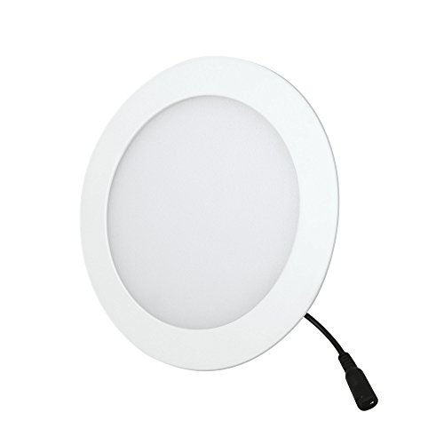 Aksi 117903 Luminario Empotrable Circular, Luz Blanca, 6 W, Diámetro 12 cm