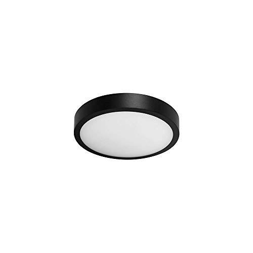 Illux de México TL-2815.N40 Luminario Redondo Slim para Sobreponer en Techo, color Negro, Mediano