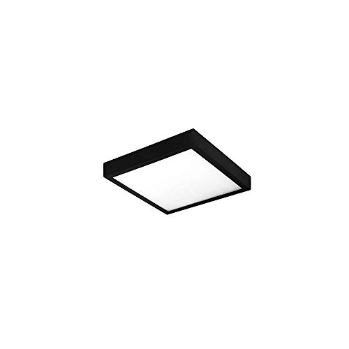Illux de México -TL-2816.N40- Luminario led cuadrado de sobreponer en techo, color negro, consume 15 W, luz neutra de 4 000 K es de uso interior y de fácil instalación, Mediano