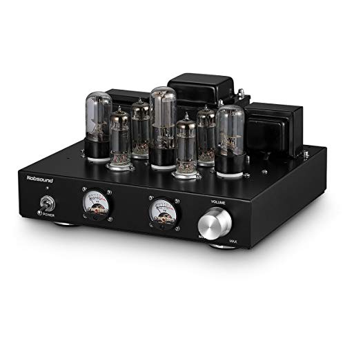 Nobsound 6P1 6.8W x 2 amplificador de potencia de tubo de vacío; estéreo clase A amplificador de audio de un solo extremo hecho a mano