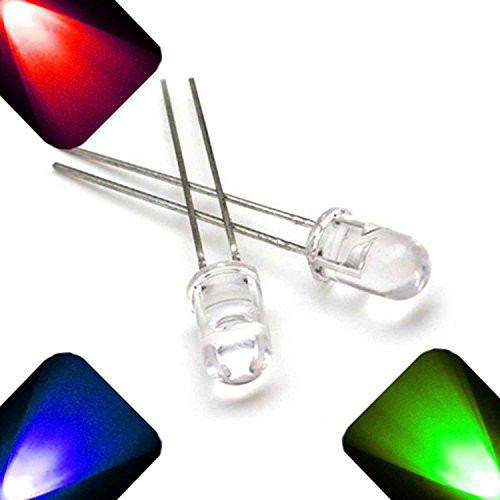 LED de cambio automático lento RGB de 5 mm, ultra brillante (paquete de 10)