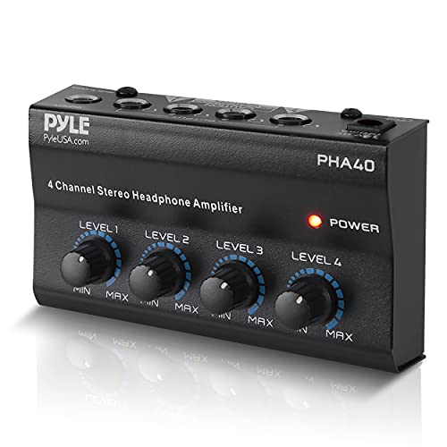 Pyle-Pro PHA40 4-Channel Stereo Audífono Amplifier
