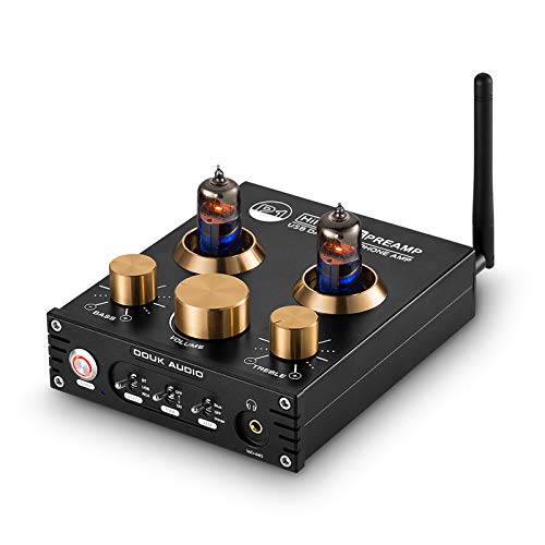 P1 Bluetooth 5.0 preamplificador de tubo de vacío Hi-Fi válvula amplificador de auriculares receptor inalámbrico decodificador de audio preamplificador USB DAC APTX