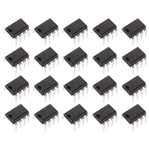 Bridgold LM386N LM386 - Amplificador de audio de bajo voltaje (300 kHz, PDIP overol de 8 pines, DIP-8)