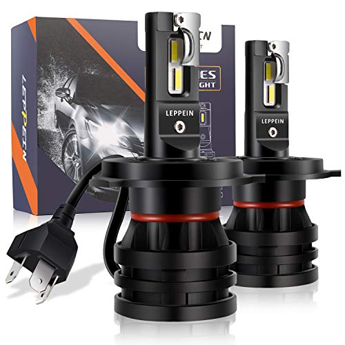 leppein S Series Bombillas LED CREE Chips 6500 K 6000 lm 28 W blanco frío todo en uno Kit de conversión, H4/9003