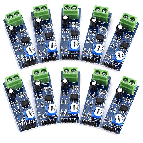 abcGoodefg LM386 - Amplificador de potencia de audio (10 unidades, 200 veces, amplificador de potencia overol para Arduino EK1236 HiFi DIY