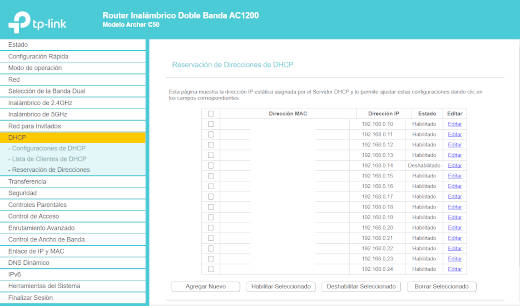 ¿Cómo reservar y establecer una IP fija a un dispositivo con el modem Archer C50?