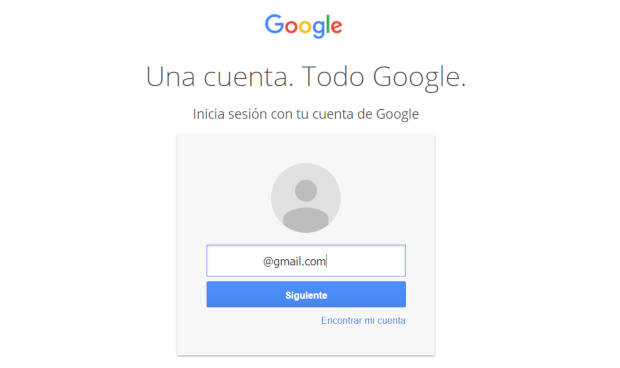 Ventana de autorización de cuentas de Google